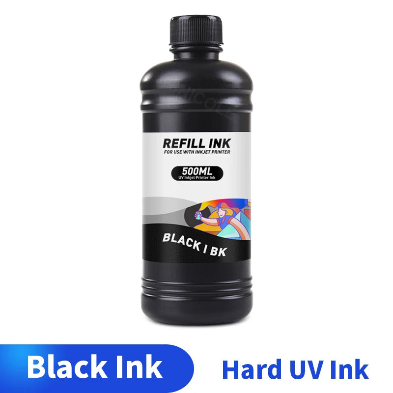HINICOLE 500ml LED UV Ink 1000ml For Epson L800 L805 L1800 R280 R290 R330 1390 1400 1410 For DX5 DX6 DX7 Universal UV Printer
