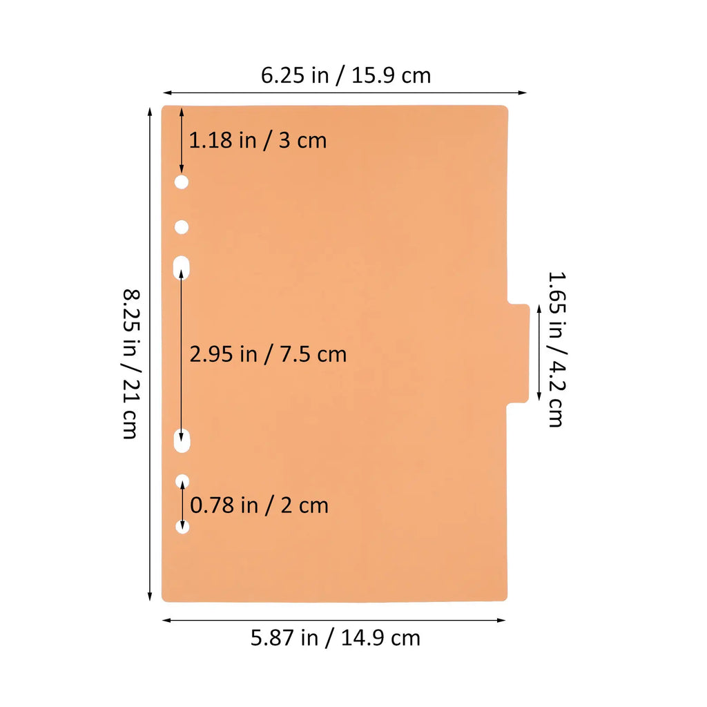 10Pcs Plastic Index Divider Tabs Multicolor Smooth Surface Easy Use Office Index Tabs Binder Dividers Label A4