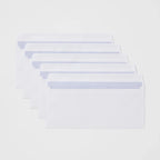 125ct White Gummed Flap Security Envelopes 4 By 9.5 Inch, Privacy Tint For Mailing Bills And Documents