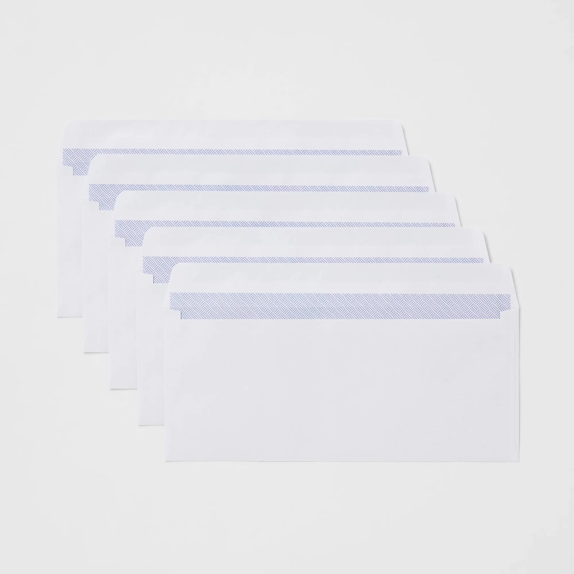125ct White Gummed Flap Security Envelopes 4 By 9.5 Inch, Privacy Tint For Mailing Bills And Documents