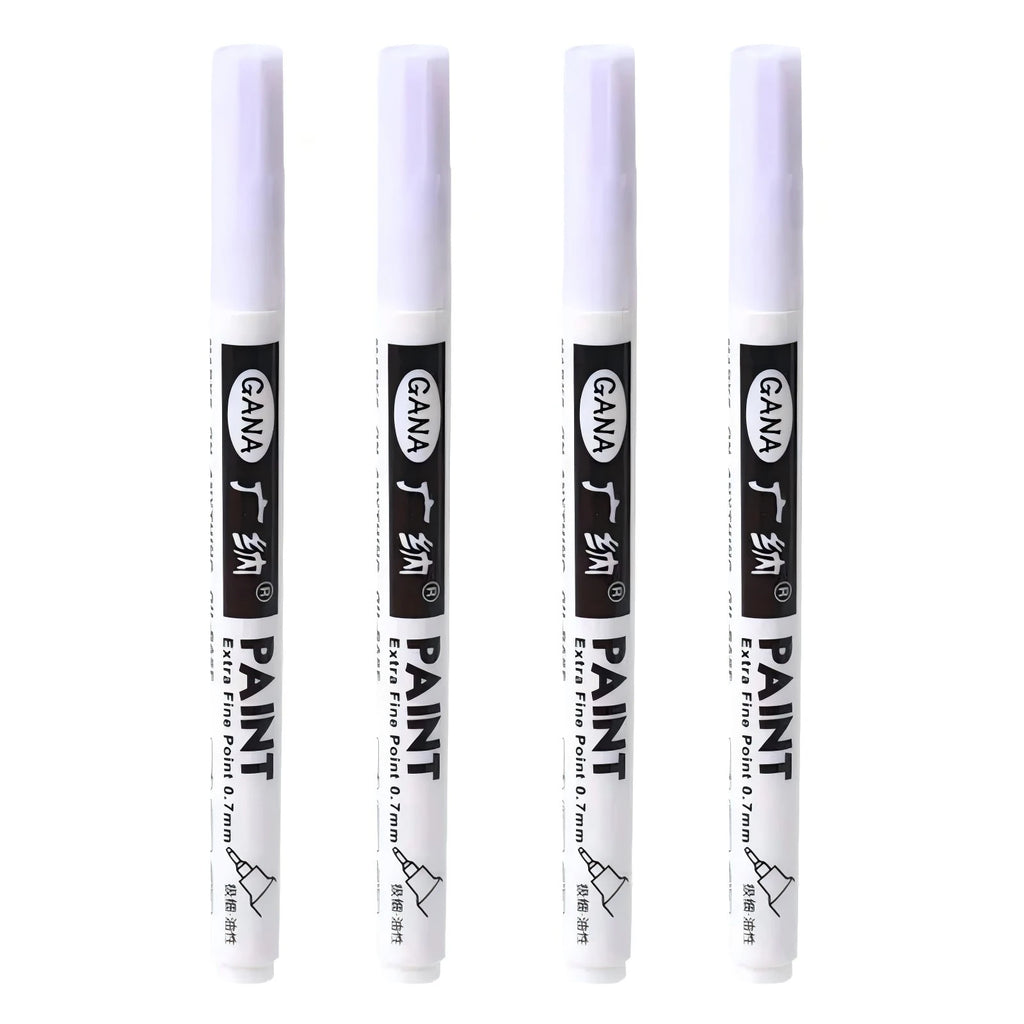Fine tip permanent Paint Marker Pen DIY Paint Metallic Pen Permanent Gold SILVER Marker Touch Up,School Model Painting