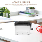 Small Desktop Paper Shredder Hand Crank Manual Office Household Tabletop Wear Resistant Shredder for Paper Bills Receipts