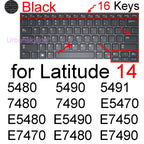 Keyboard Cover for Dell Latitude 14 7440 7450 7400 7404 7410 7414 7420 7424 7430 7480 7490 2 in 1 Silicone Protector Skin Case
