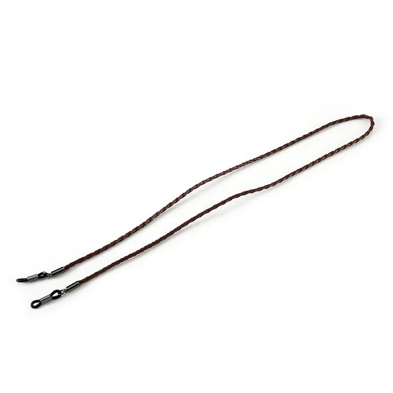 Multi Color Braided Leather Eyeglass Strap Anti Lost Sunglasses Lanyard Non Slip Eyewear Chain Neck Cord Holder For Men Women