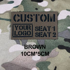 Custom Laser Cutting IR IFF Infrared Reflection Patch Name Tapes Tag Brand Black Letters