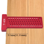 2pcs Center Finder and T-Square Hole Scribe Ruler Kit, Carpenter Center Measuring Tool, Metric & Inch Woodworking Projects Tool