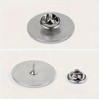 Customisable Metal Brooch - Durable Badge, Can Add Personalised Text, Photos or Images, Unique Gift, Versatile Accessory