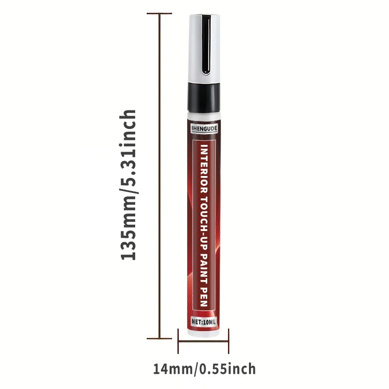 Car Touch-Up Pen - Special Marker Pen for Repairing and Refurbishing Scratches on Black Plastic Interiors, Steering Wheels, and Dashboards, Car Scratch Repair Pen, Plastic Surface Repair, Correction Pen, Plastic Repair Pen, P
