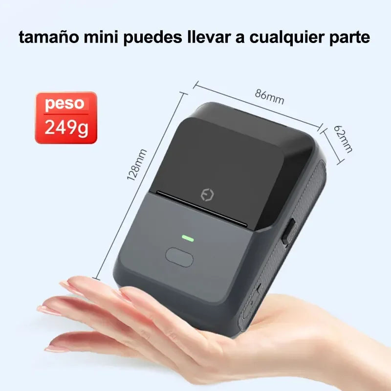 P2 Thermal Wireless Label Printer 20-58mm 2 inch Portable Bluetooth Sticker Mini Printer Price Tag Barcode Label Maker DIY