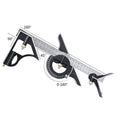 300mm Multi Functional Combination Adjustable Right Angle Ruler and Protractor Movable Measuring Tool Measuring Instrument