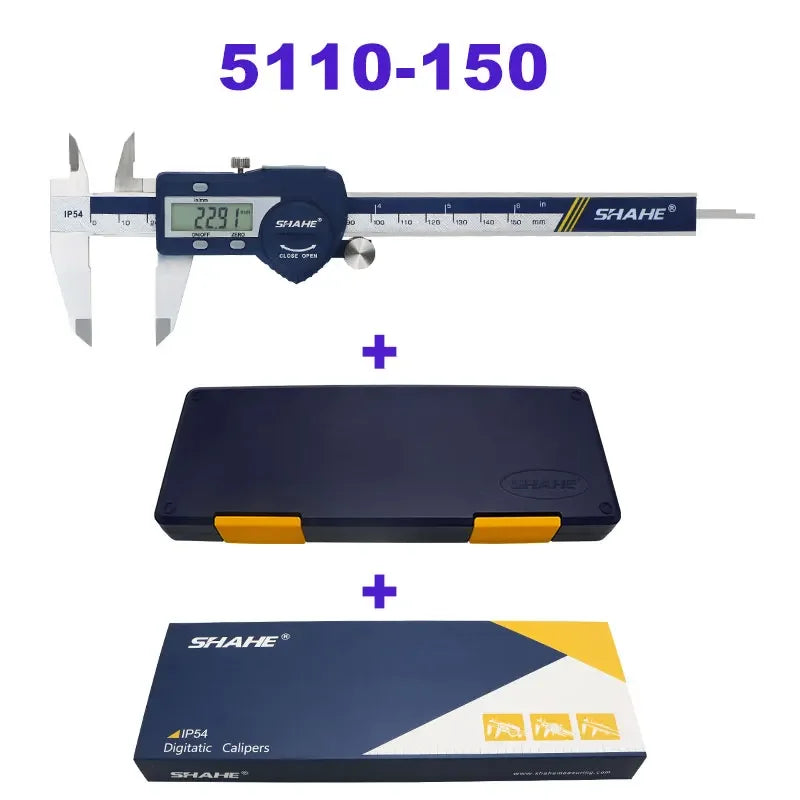 SHAHE Precision Electronic Digital Caliper 150/200/300 MM Electronic Digital Caliper Steel Vernier Caliper Paquimetro Digital