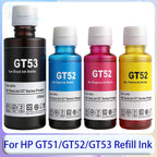 GT51 GT52 GT53 GT5810 GT5820 Refill Ink Dye ink For HP Smart Tank 450 455 500 510 515 519 530 559 615 618 655 720 750 Printer