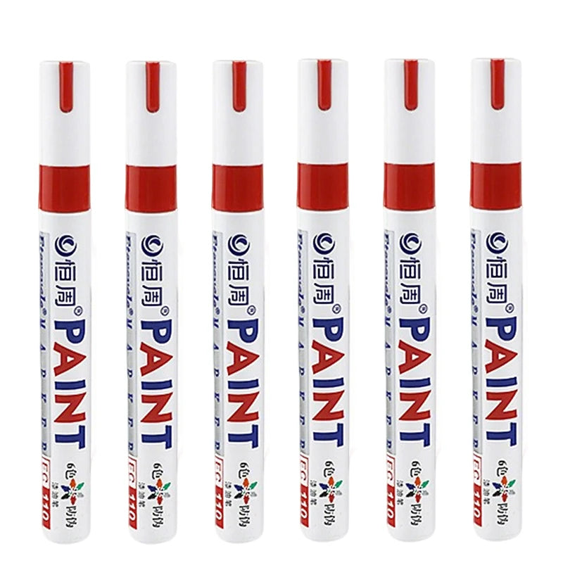 1/3/6/12 Colors Permanent Paint Marker White/Gold/silver Markers for Car Tire Tread Rubber Fabric Paint Metal Paint Marker Pens