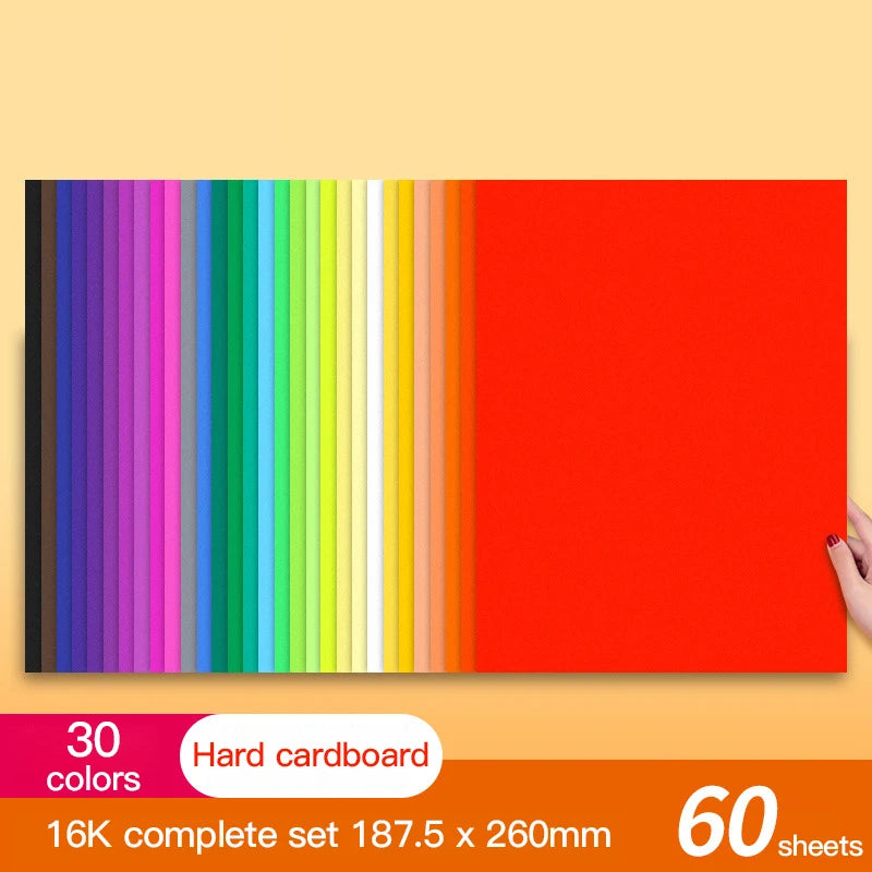8K/16K/A4 Colored Cardstock Thick Paper 180/200/230 GSM Card Stock Colorful Paper for Card Making Scrapbook&Handmade DIY Crafts