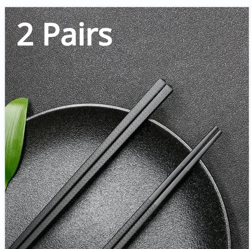 New Reusable Black Chinese Chopsticks Food Sushi Sticks Safe Plastic Food Grade High Temperature Sterilizable Chopsticks