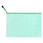 10pcs, A3 Mesh Zipper File Bag,5 colors, waterproof plastic file Bag for organizing school and office supplies, cosmetics, trave