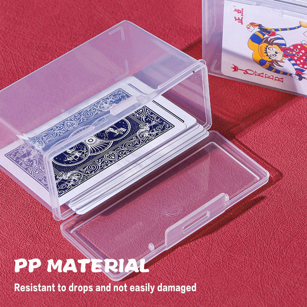 Playing Deck Card Storage Box High Capacity Playing Card Case Plastic Card Boxes for Trading Card Games Card Collector