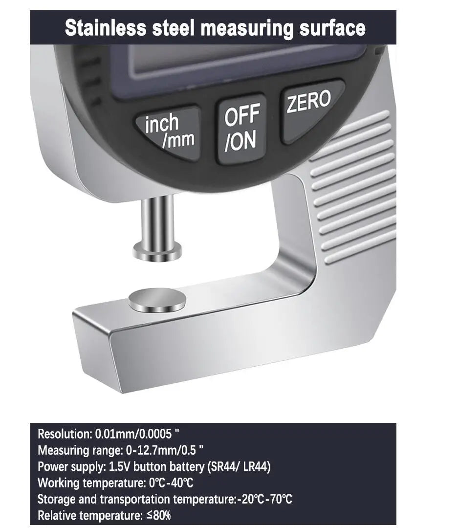 Digital Thickness Gauge Measuring Tools Electronic Meter Measure Diamond Gem pocket Gauge jewelry Micrometer Vernier caliper