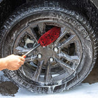 SEAMETAL Car Wheel Detailing Cleaning Brush Woolies Plush Car Rim Tire Wash Brushes Long Handle Bendable Auto Wheel Clean Tools