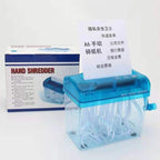 Paper Shredder Documents Paper Cutting Tool A6 Paper Mini Hand Crank Shredder Portable For Receipts Bills Portrait Home Office