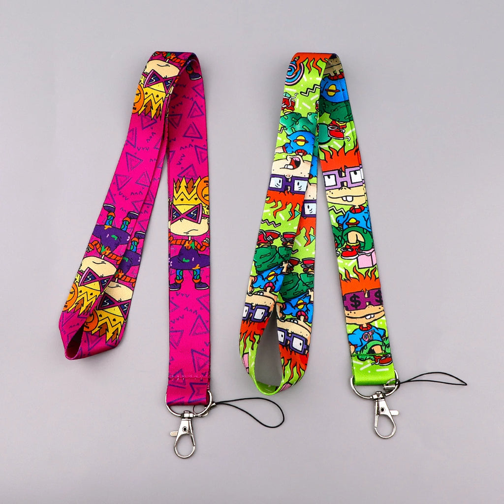Animated Comedy Lanyard for Key Neck Strap ID Card Cell Phone Strap Badge Holder Hang Rope Keychain Accessories Gifts