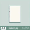 60 Sheets Notebook Refill Notepad Loose Leaf Binder Paper A4/ B5/A5 Blank/Grid/Lined Notebooks Writing Pads Office School