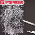 Sakura Gelly Roll Gel Pens 3/5PCS Classic Highlight Pen Gel Ink Pens Bright White Highlight Sketch Markers Color Highlighting