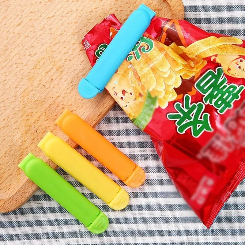 10-50PCS Portable Kitchen Storage Food Snack Seal Sealing Bag Clips Sealer Clamp Plastic Tool Kitchen Accessories Food Bag Clips