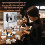 Wireless Electric Coffee Frother, Portable Stirrer, Battery Powered Mini Frother, Egg Beater, Cream Frother