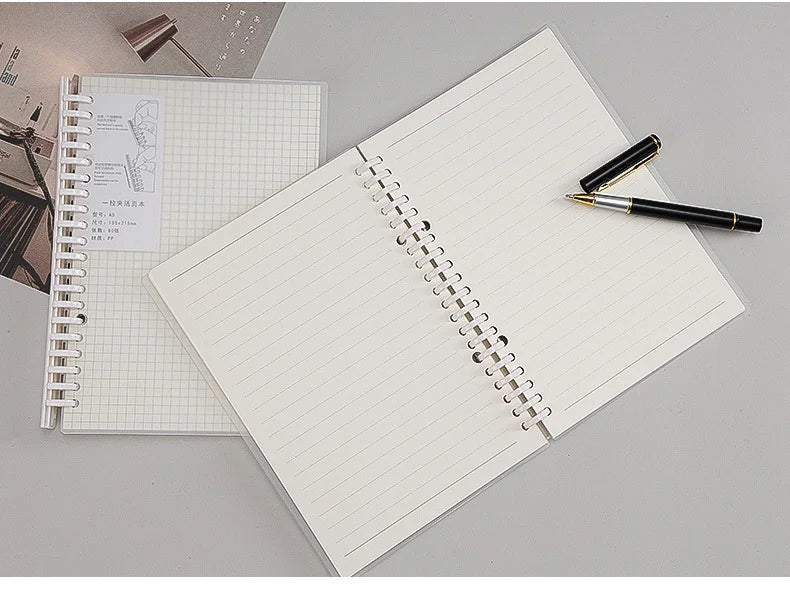 Translucent Frosted Notebook Inner Core Planner Binder Accessories Diary Stationery School Supplies A5 B5