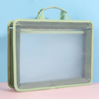 Transparent A4 Handbag Six Colors Large Capacity Waterproof Documents Students Business Portable Bag