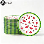 Watermelon Party Tablecloth Plastic TableCover One in a Melon Theme Girl Birthday Decoration 1st 2nd 3th Birthday Party Supplies