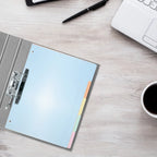 10Pcs Plastic Index Divider Tabs Multicolor Smooth Surface Easy Use Office Index Tabs Binder Dividers Label A4