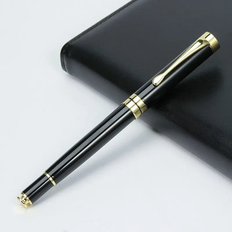 Luxury Metal Shell Business Office School Supplies Ballpoint Pens for Writing Rollerball Pen Customized Logo Name Gift
