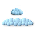 Cloud Shape Wrist Rest Pad Soft  PU Material Anti-Slip Rubber Base Memory Foam for 100 Keys 87 Keys 68keys Keyboard Mousepad