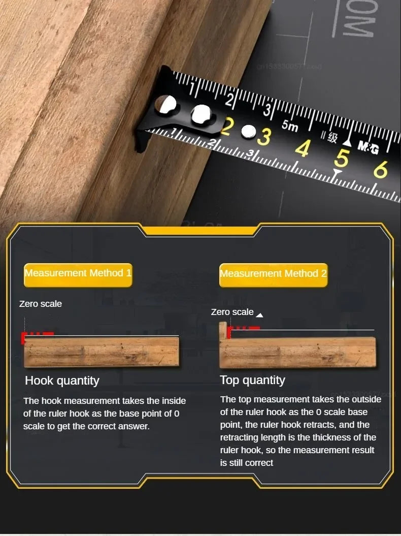 5M Measuring Tape Thickened High-Precision Steel Tape Measure Multifunctional Household Woodworking Portable Measur Tools