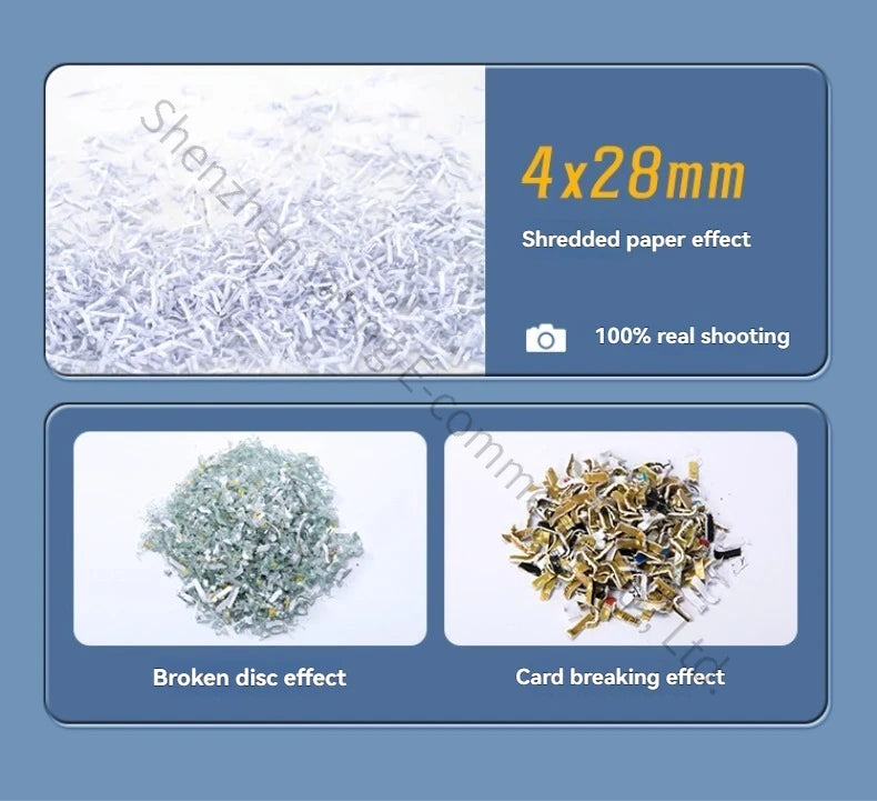 25L 4435 Office Electric Shredder for Shredding Paper Particles Book Nails Cards Confidential Specific Document Shredder Level 5