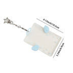 Kpop Card Holder Keychain Sleeve Clear Acrylic Badge ID Holder Idols K-pop Album Binder Photo Frame