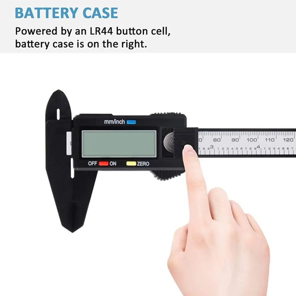 150mm 100mm Electronic Digital Caliper Carbon Fiber Dial Vernier Caliper Gauge Micrometer Measuring Tool Digital Ruler