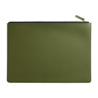 A4 Leather Zipper Bag in Multiple Colors Business Briefcase PU Document Bag for Professional Use