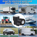 High Temperature Wire Harness Cloth Tape Automotive Cable Loom Heatproof Fabric Adhesive Tape for Engine Electrical Insulation