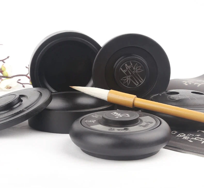 6 Inch 8 inch anhui Handmade Inkstone Water Ripple Ink Stone Natural Inkstone Traditional Painting Calligraphy Special Ink Stone