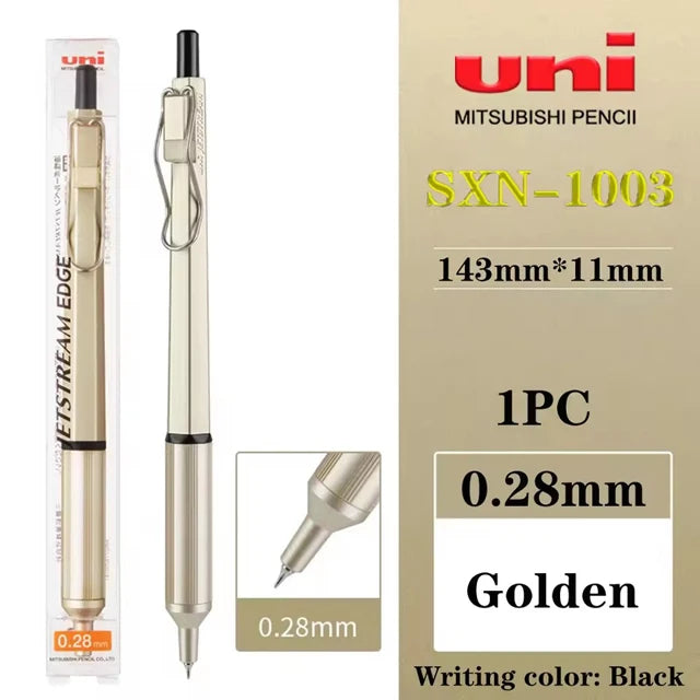 Uni SXN-1003 JETSTREAM EDGE Ballpoint Pens Ultra-fine Luxury Men's Pen, Small-word Annotations Fine Writing Japanese Stationery