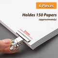 Stainless Steel Multi-functional Metal Clamp Paper Clips Strong Binder School Office Household Stationery Supplies