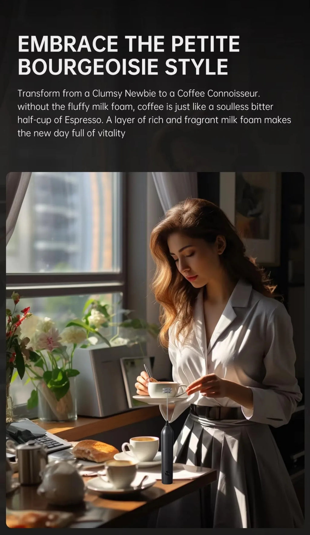Wireless Electric Mini Milk Frother Coffee Whisk Portable Egg Beater Blender Kitchen Cooking Stirrer Cappuccino Coffee Maker