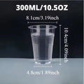 50/100PCS Disposable Transparent Plastic Cups Household Drinking Cups Fruit Juice Coffee Ice Crea Birthday Party Utensils