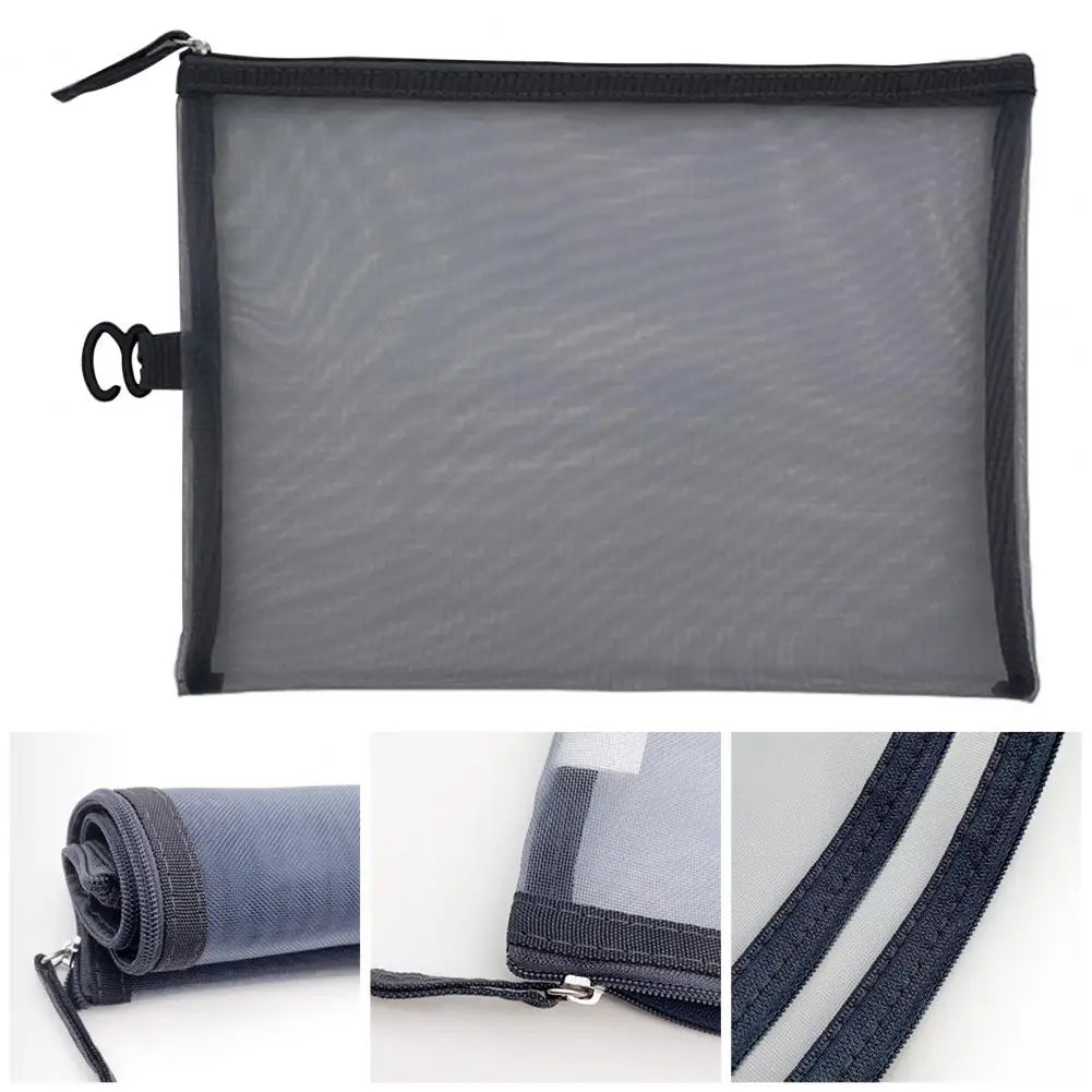 Hanging File Organizer Durable Nylon File Folder Bag with Zipper Closure Portable Space-saving Document Organizer Office School