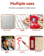 1-5pcs Writing Blessing Pen Specialist Cinnabar Brush Study Utensils Calligraphy Practice Special Learning Tools Xuan Paper Pen