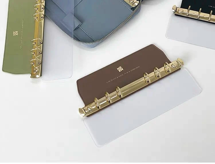 Side insertion Loose leaf book board Metal binder 6 holes Clip File Folder shell Notebook Ring Binder buckle Planner Agenda