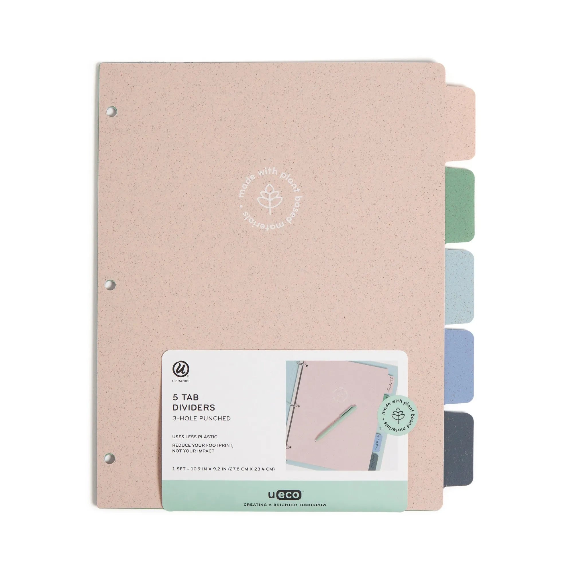 Tab Dividers For Binders, Durable Core Index Pages With Writable Tabs For School Office Organization